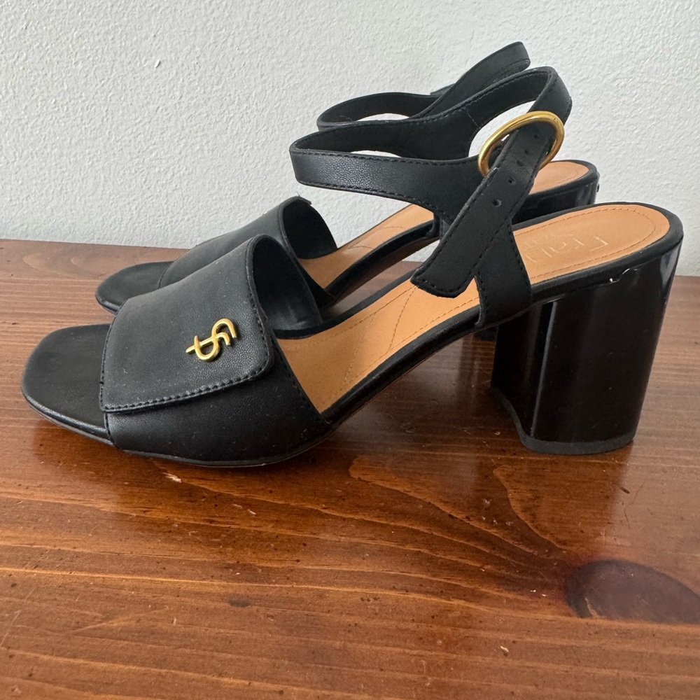 Franco Sarto Onella Black Heeled Sandals - Picture 3 of 6